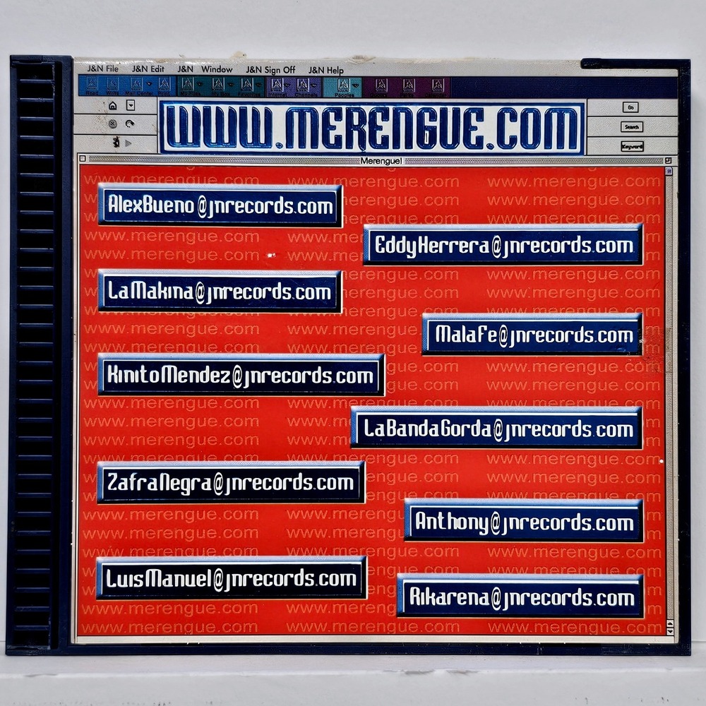 J&N Records Merengue.com Promo CD-ROM 2001 Latin Sampler Alex Bueno Eddy Herrera